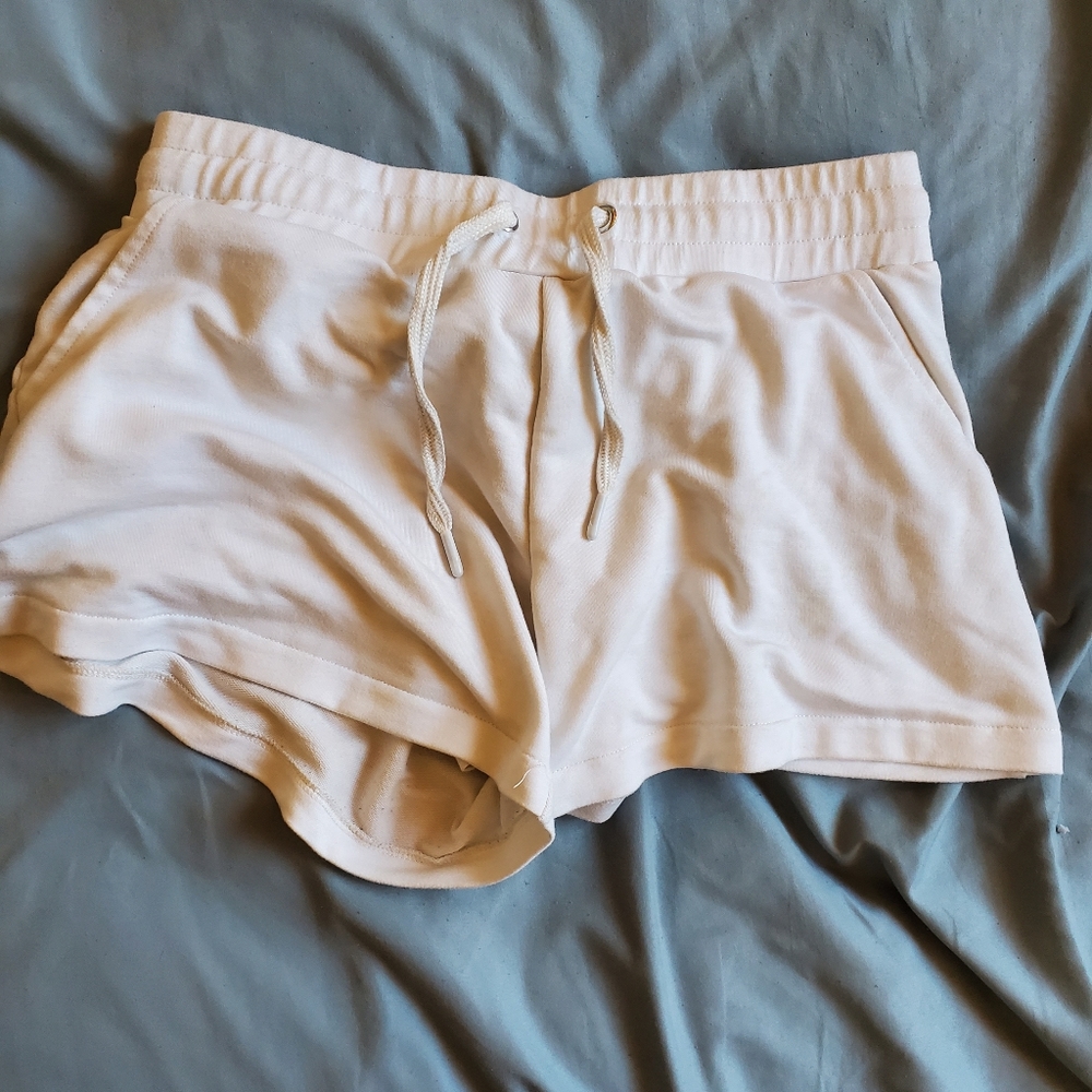 white pajama shorts